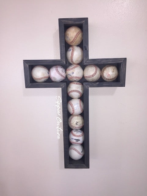 Cross Baseball Display Case