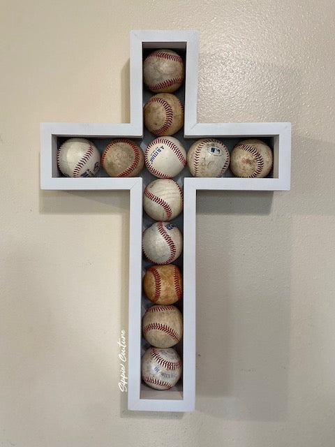 Cross Baseball Display Case