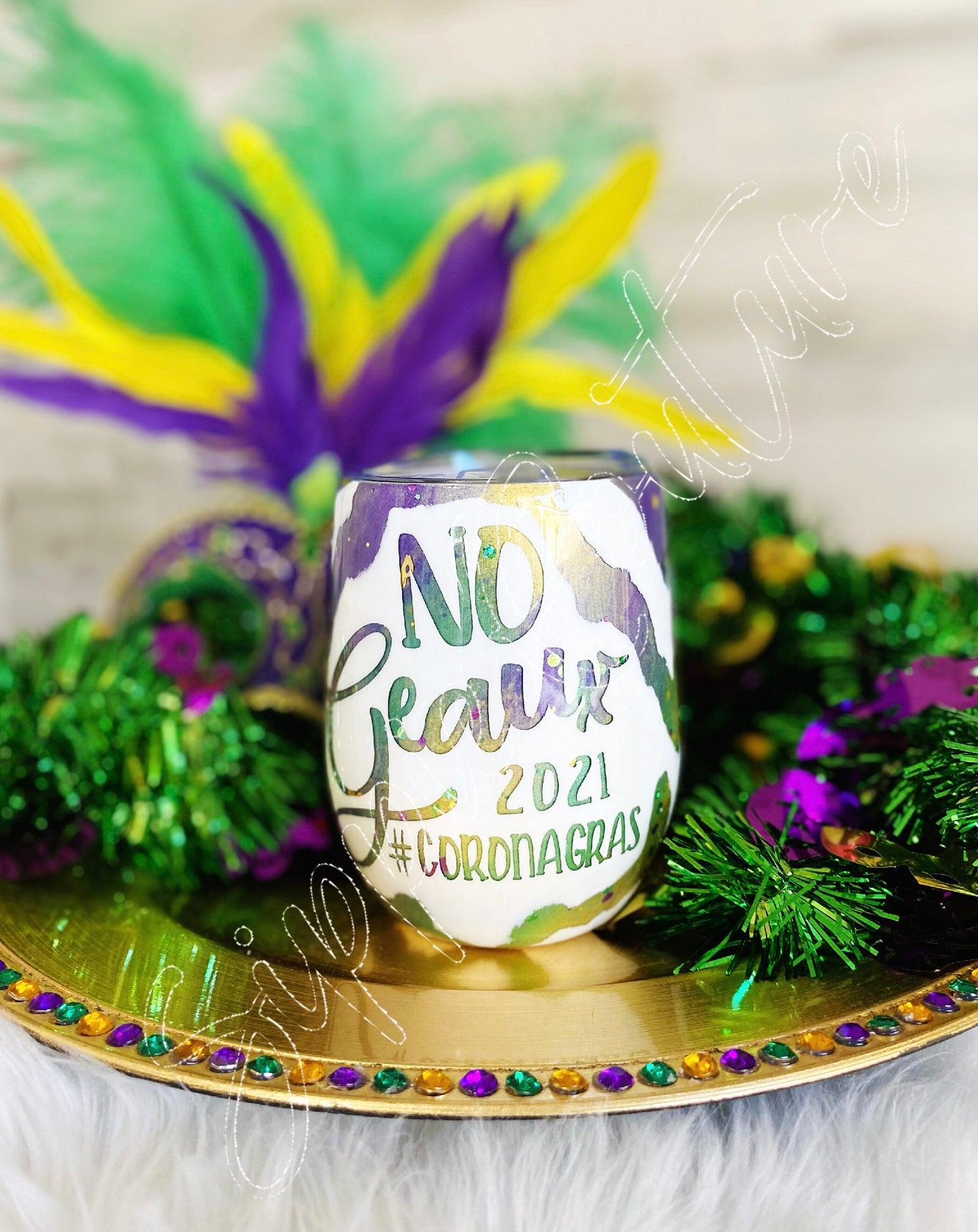 No Geaux Mardi Gras Tumbler