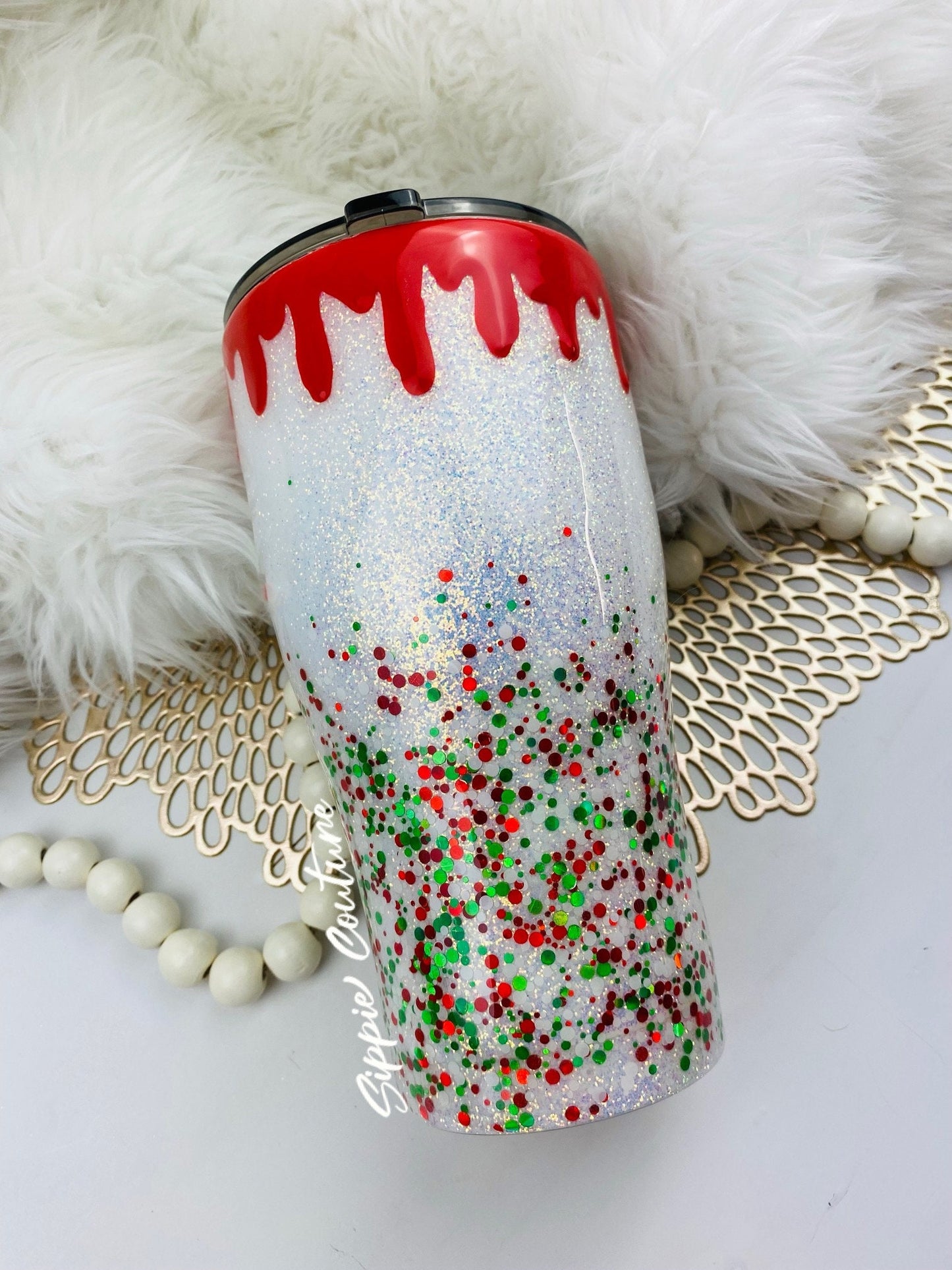 Sleighin' or Slayin" Halloween Christmas Tumbler