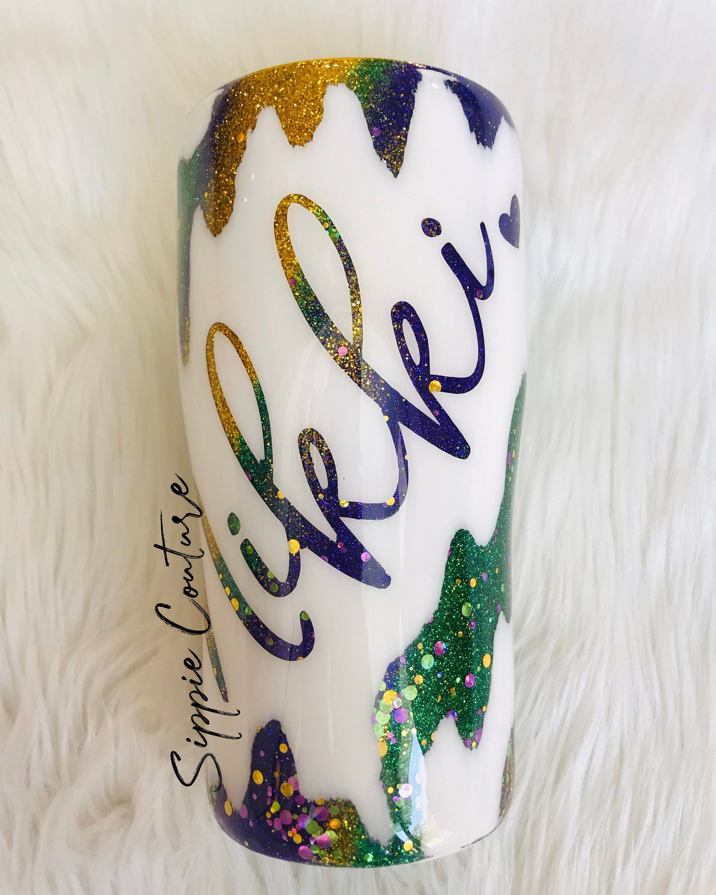 My Geaux Cup Mardi Gras Tumbler