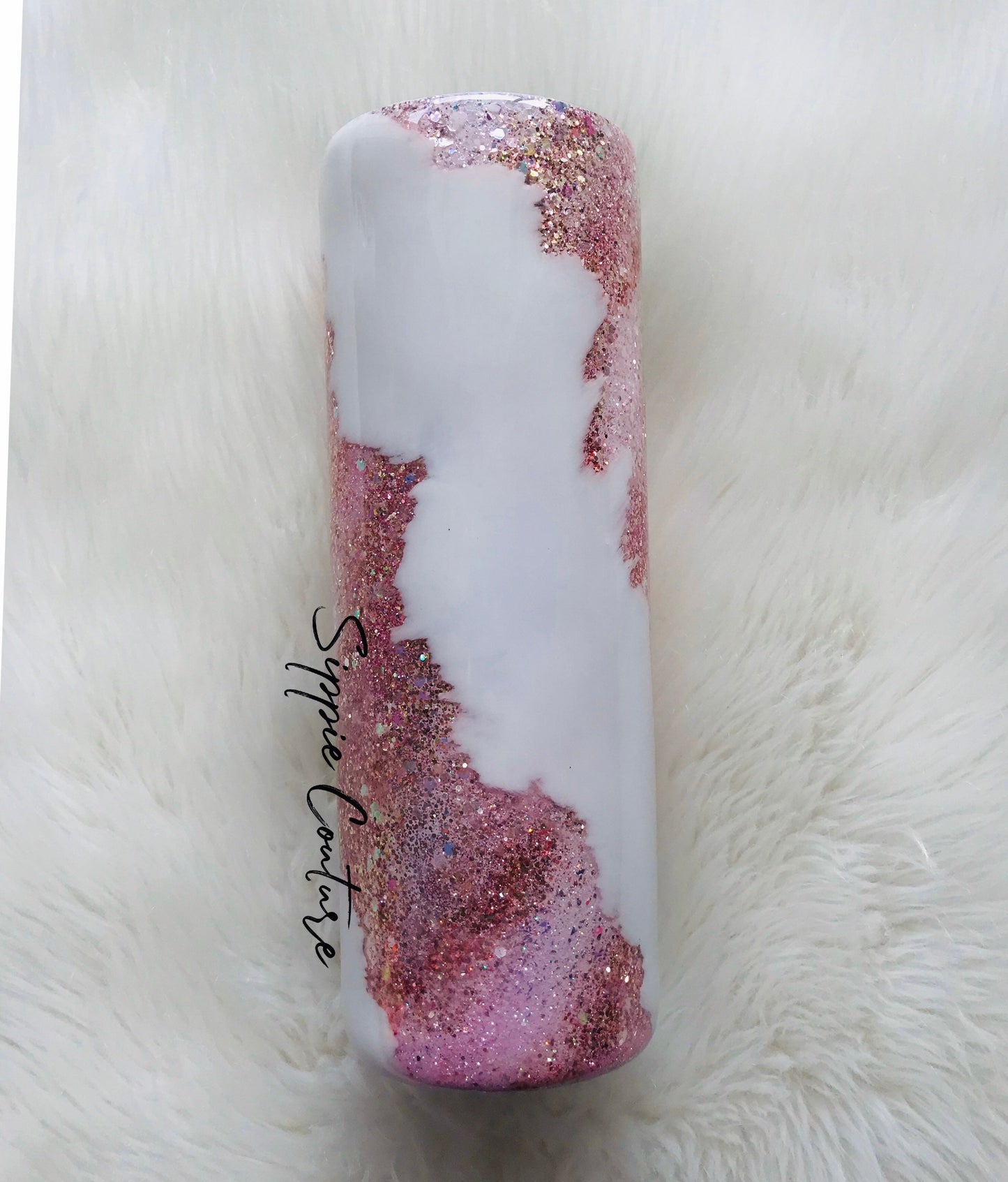 Glitter swirl/paint tumbler