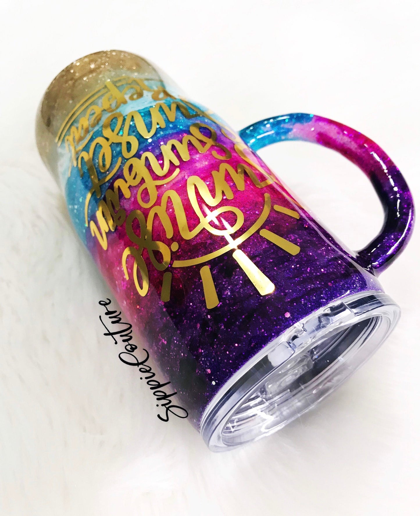 Sunrise Sunburn Sunset Beach Tumbler