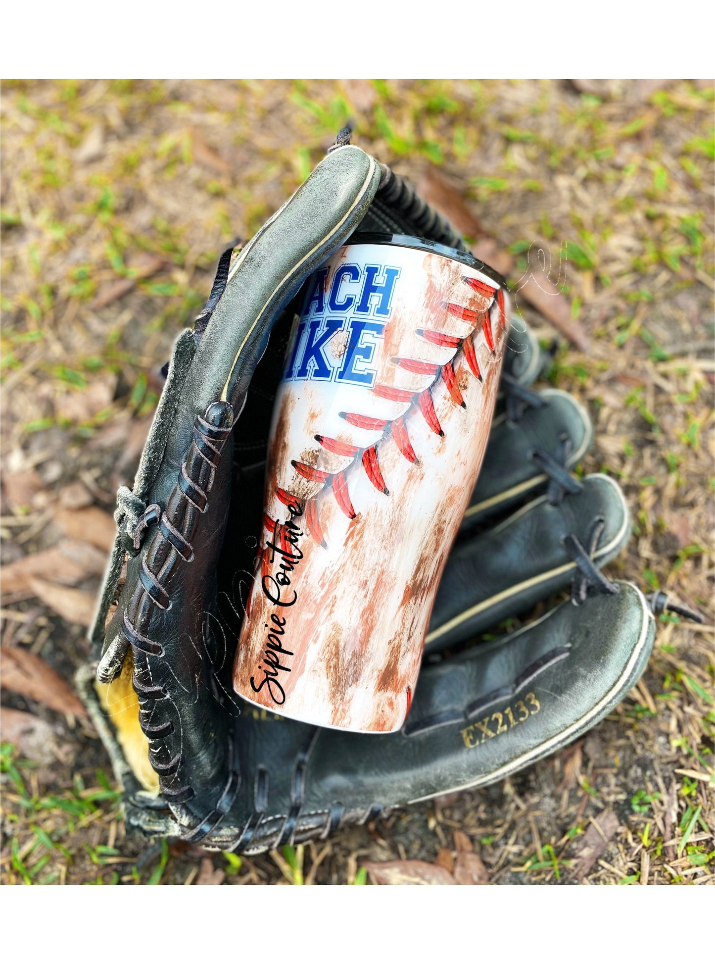 Baseball Dad Coach Tumbler