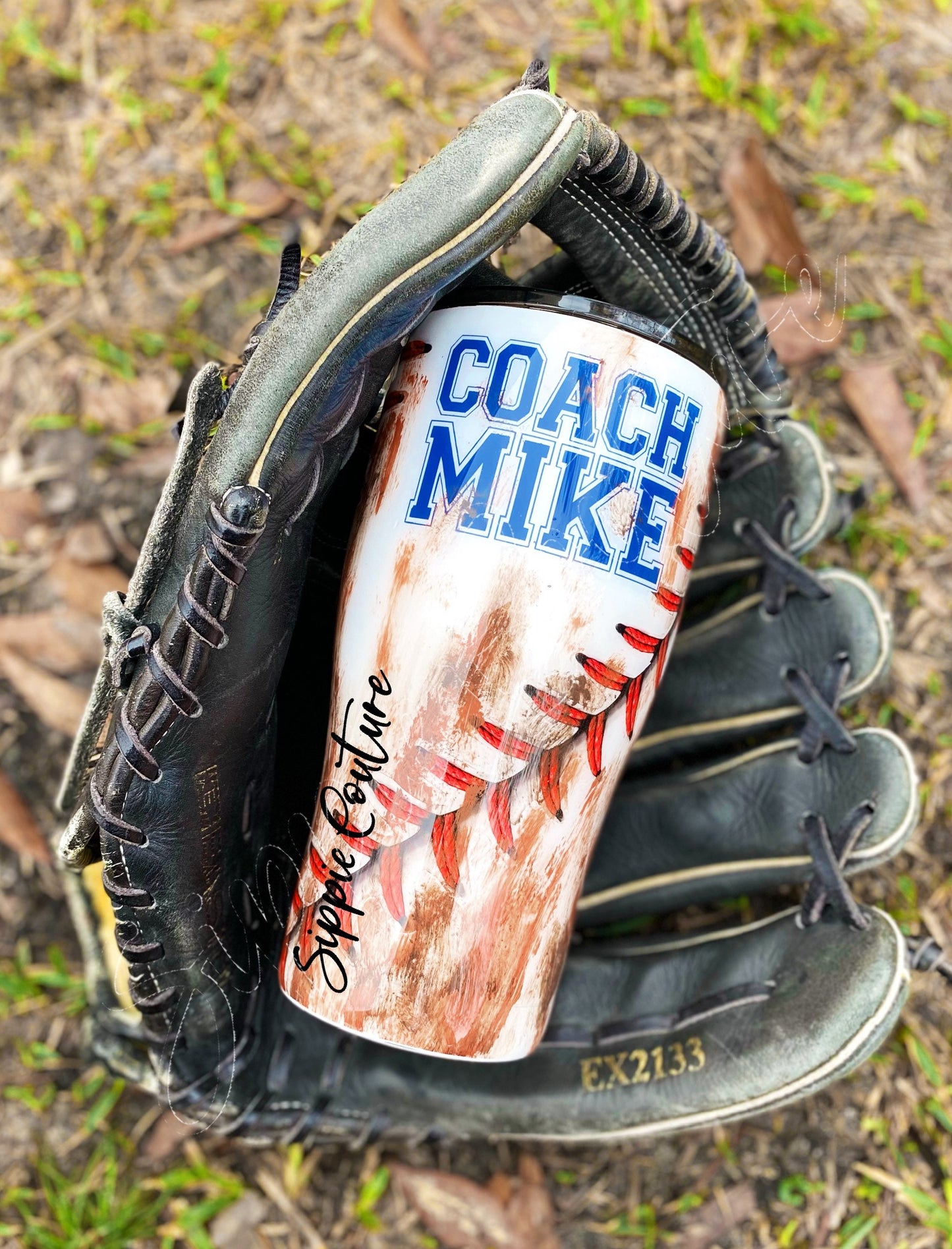 Baseball Dad Coach Tumbler