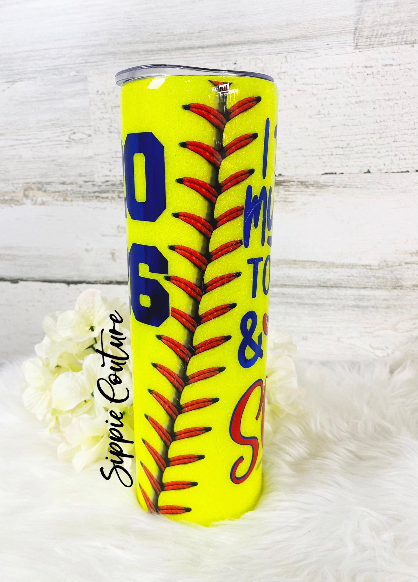 Hit and Steal Softball Mom Tumbler
