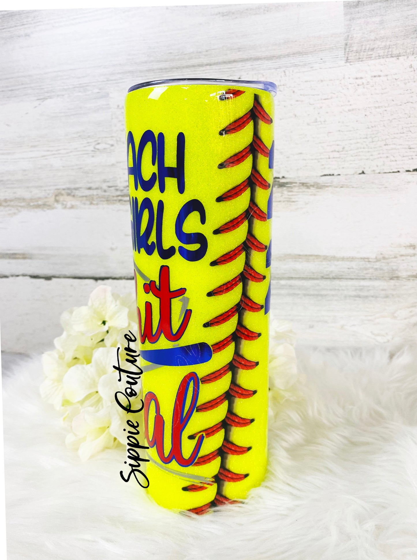 Hit and Steal Softball Mom Tumbler