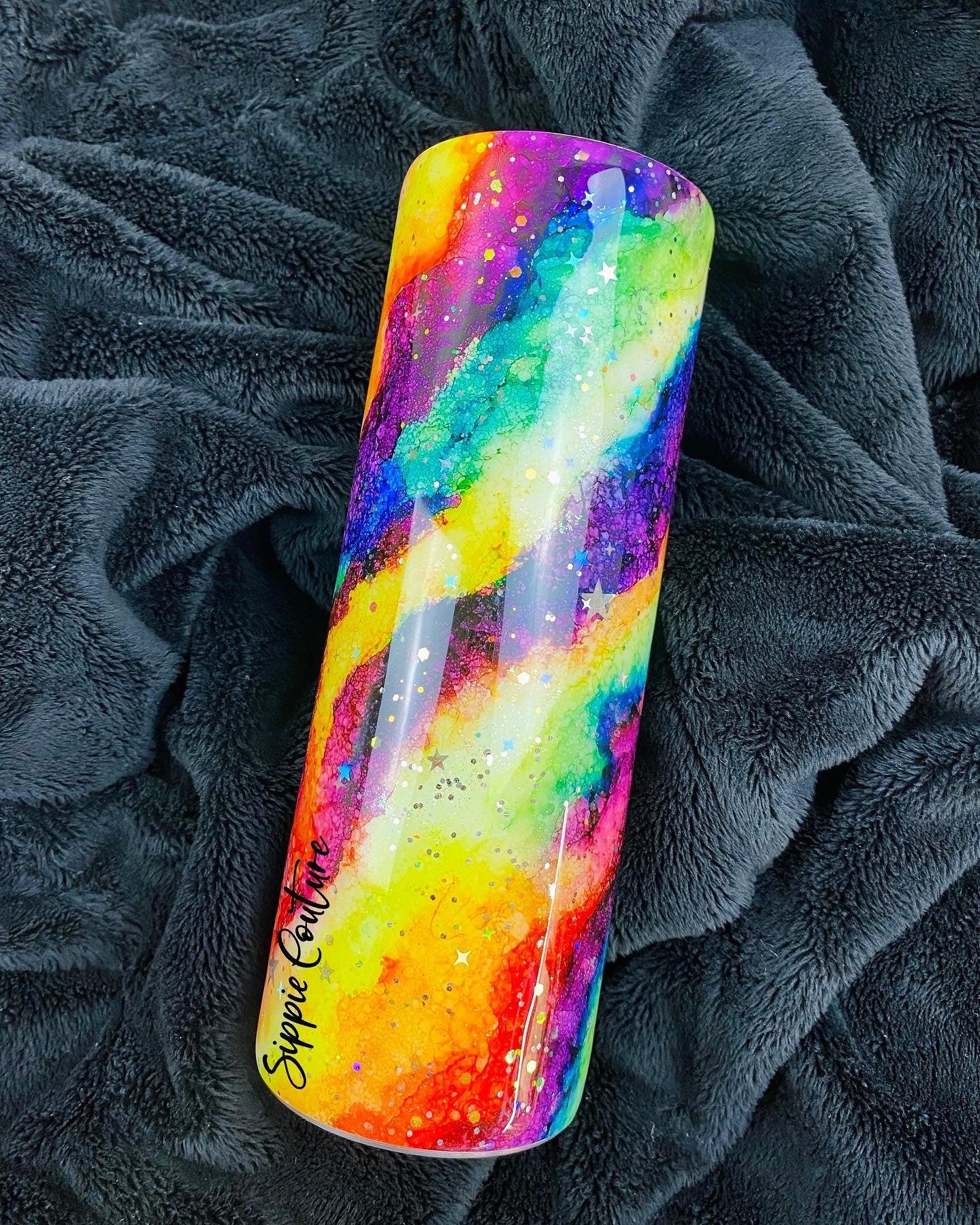 Rainbow Galaxy Tumbler