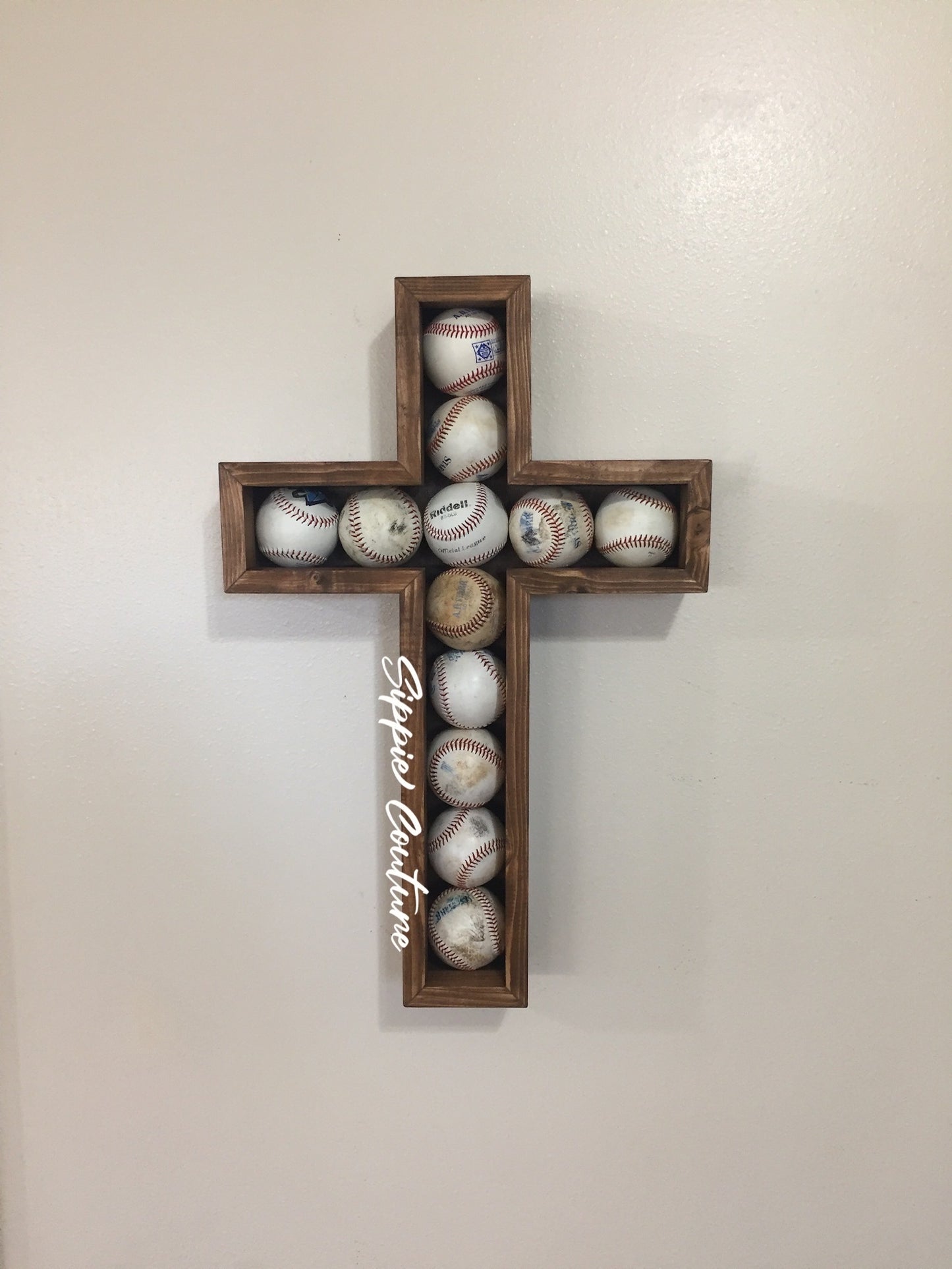 Cross Baseball Display Case