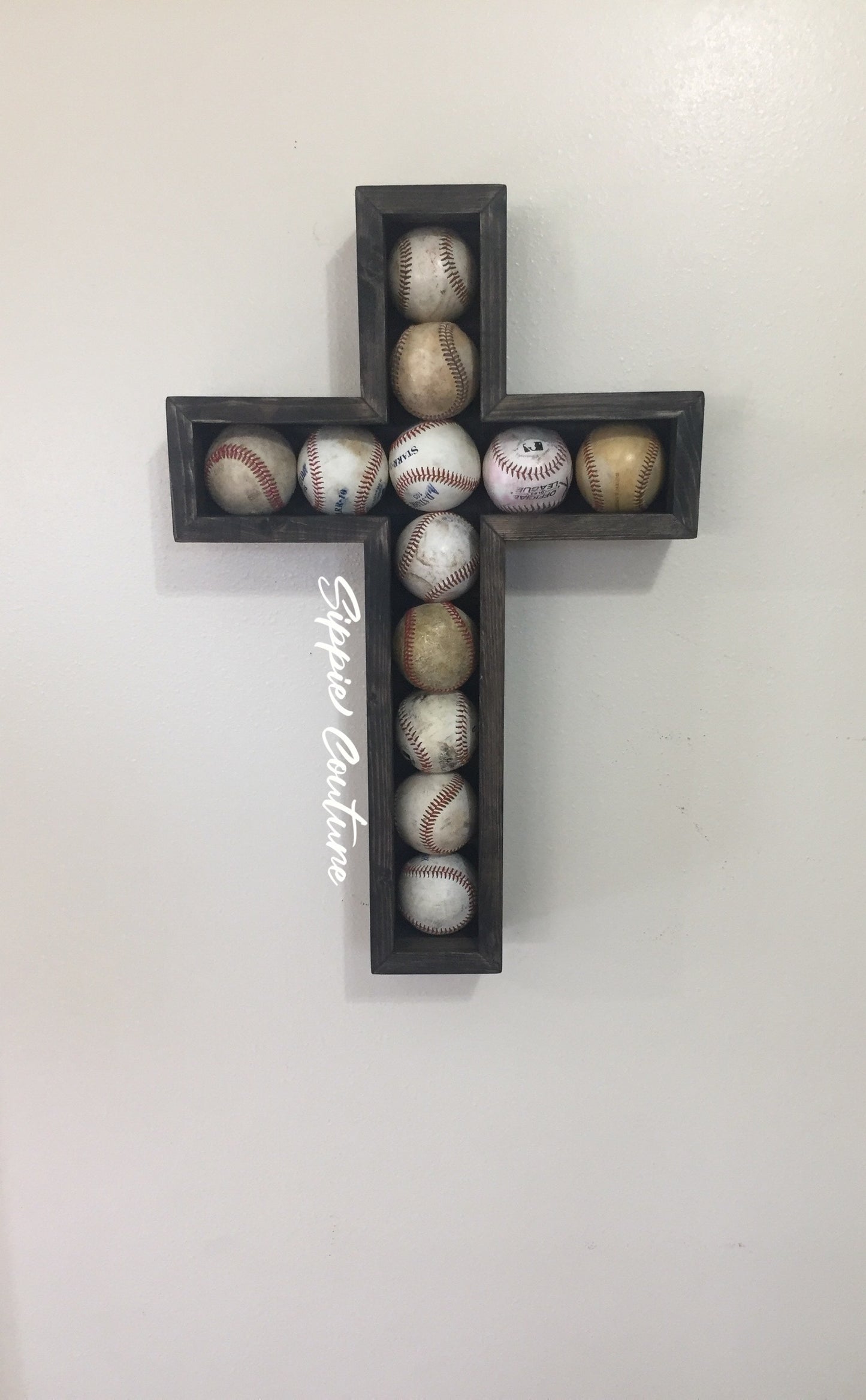 Cross Baseball Display Case