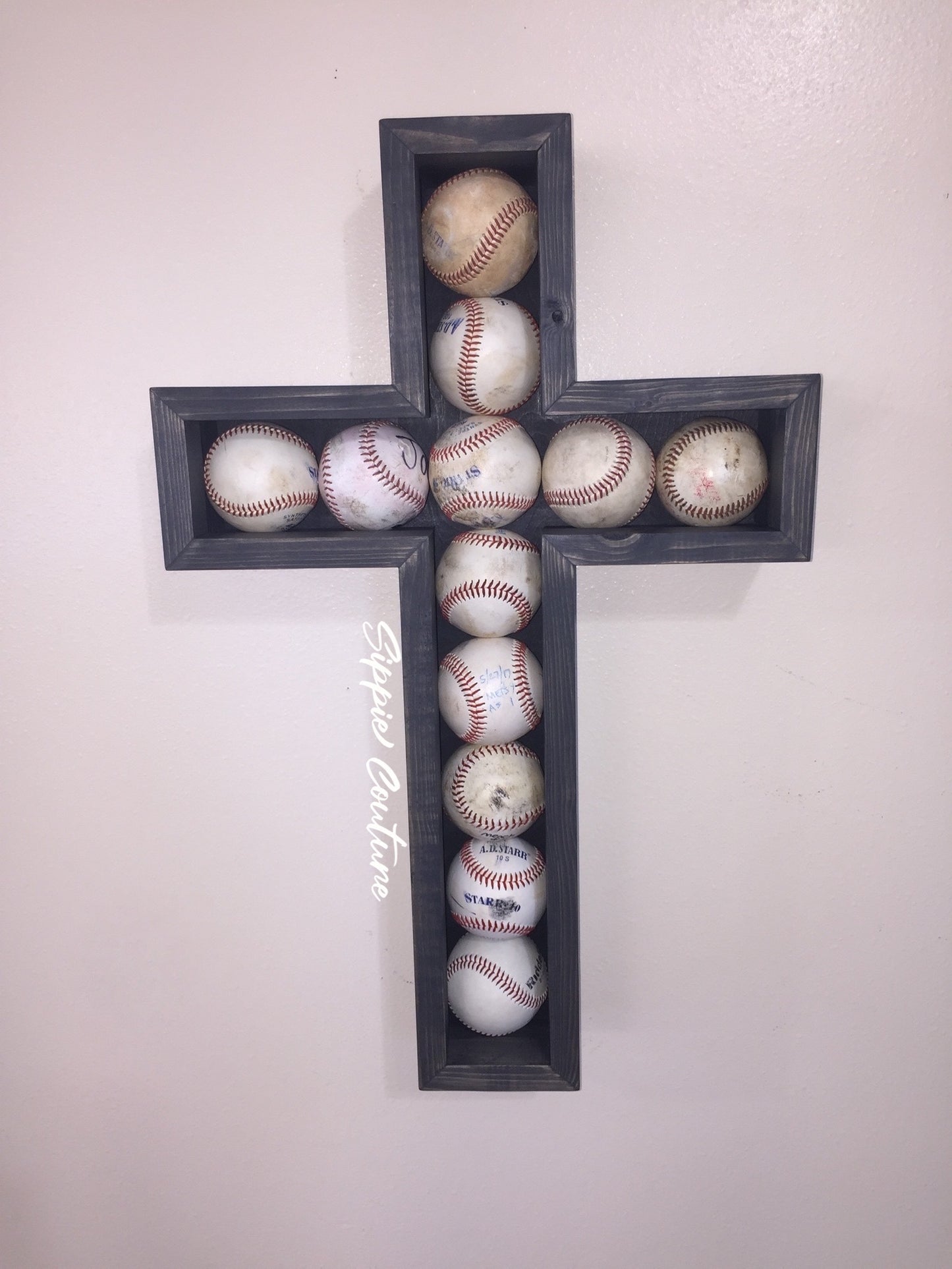 Cross Baseball Display Case