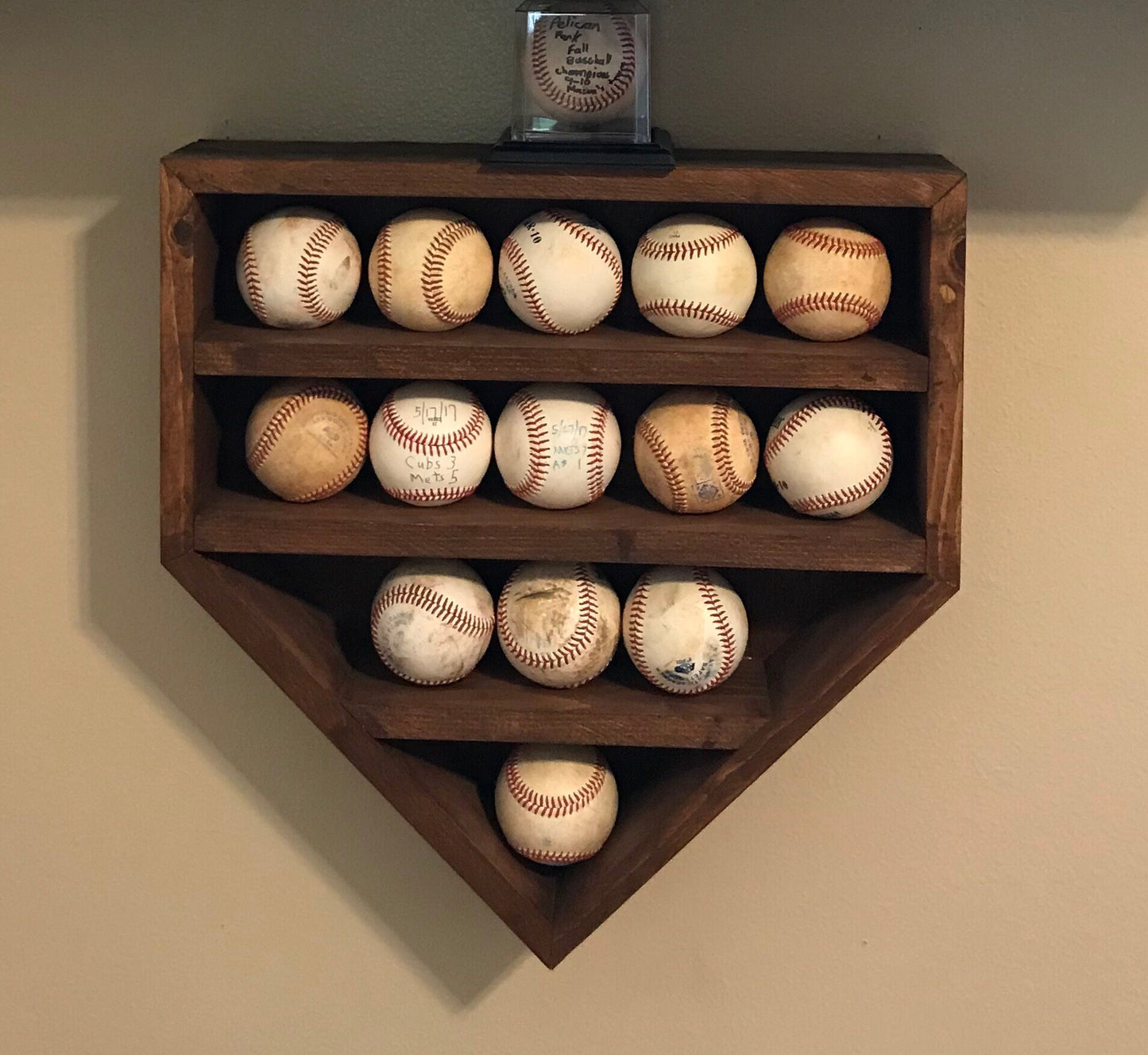 Baseball Display Case. Game Ball Trophy Case