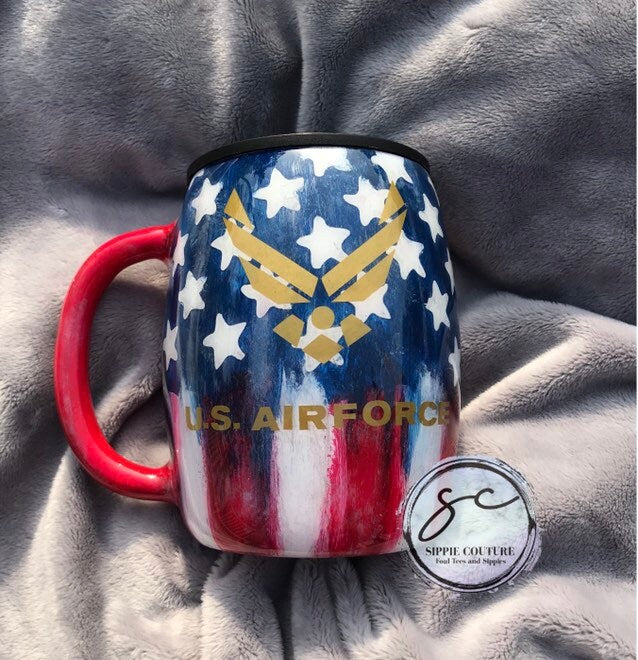 American Flag Insulated Coffee Mug Tumbler