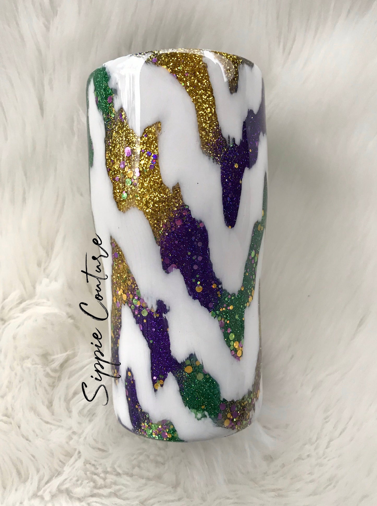 Pour me something mister Mardi Gras tumbler