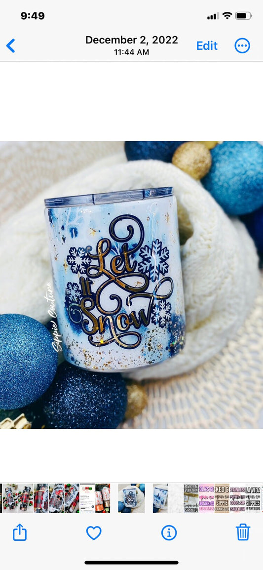 Let it Snow Christmas Mug Tumbler