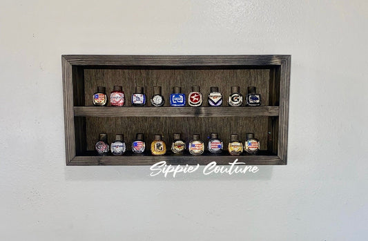 Two Tiered Shadow Box Championship Ring Display Case