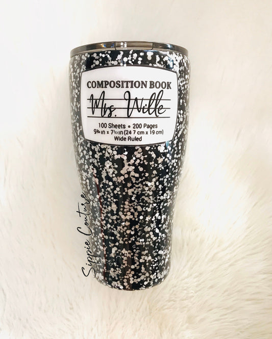 Composition Book Tumbler