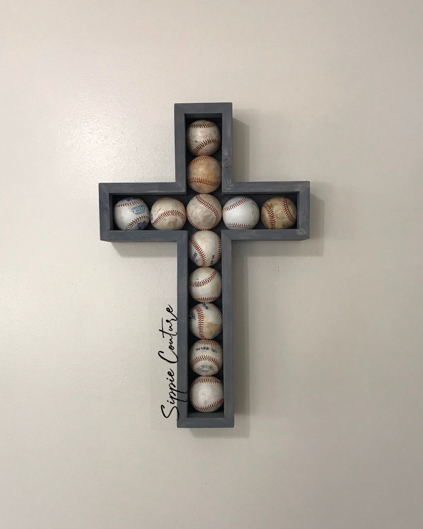 Cross Baseball Display Case