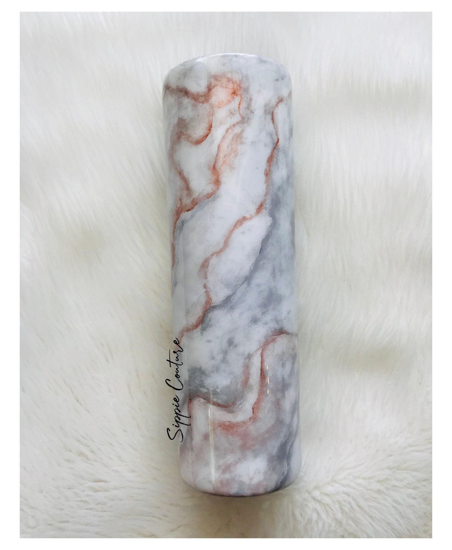 Hand Painted Marbled Custom Tumbler