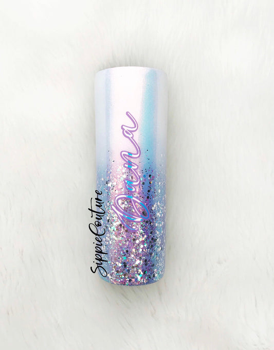 Opal ombré custom tumbler