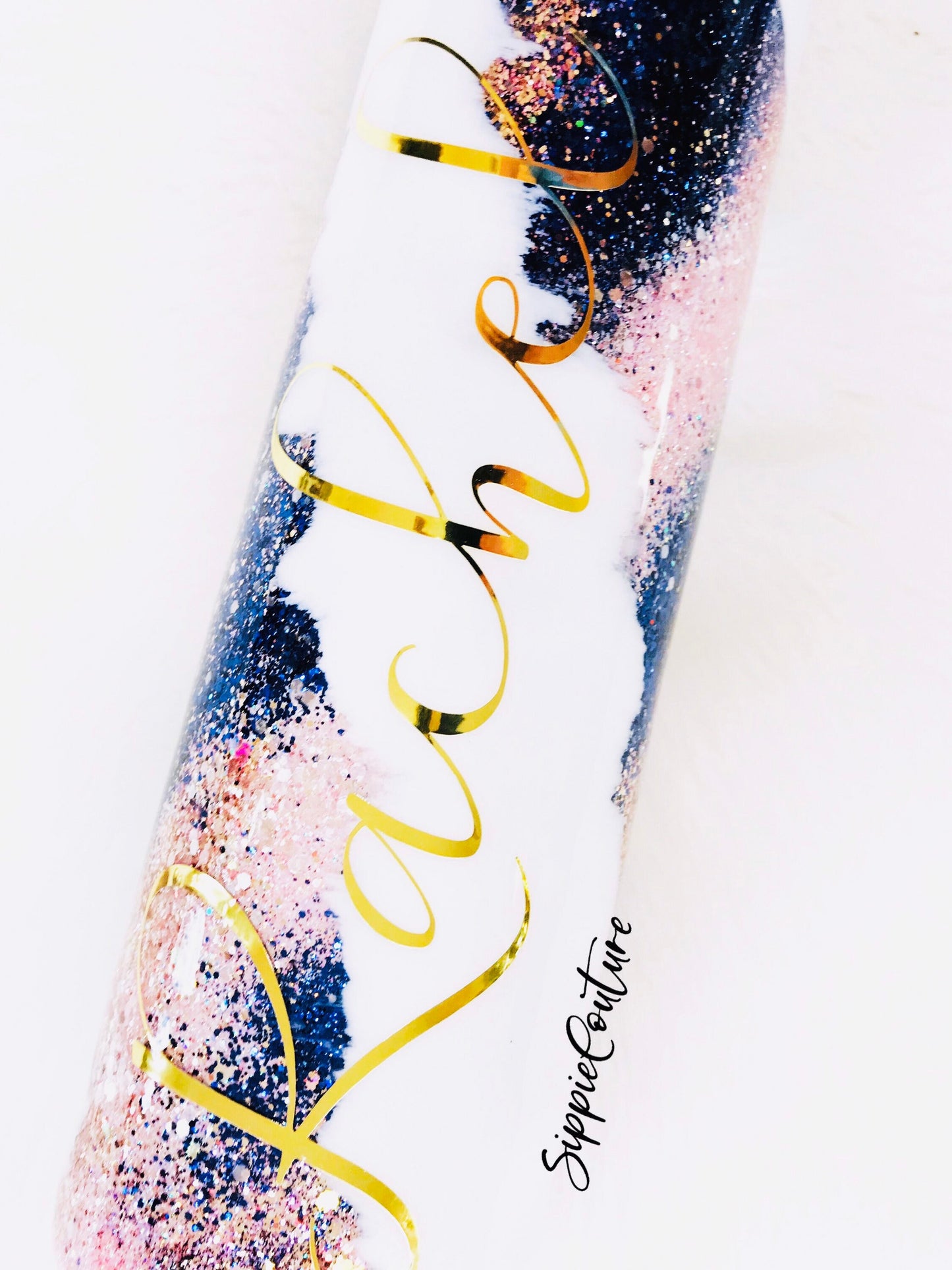 Glitter swirl/paint tumbler