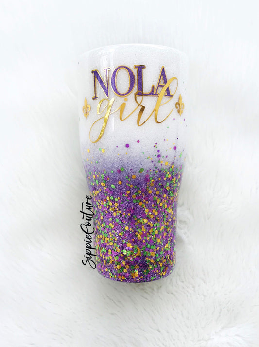 NOLA Girl custom tumbler