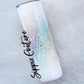 Unicorn Burst glitter tumbler