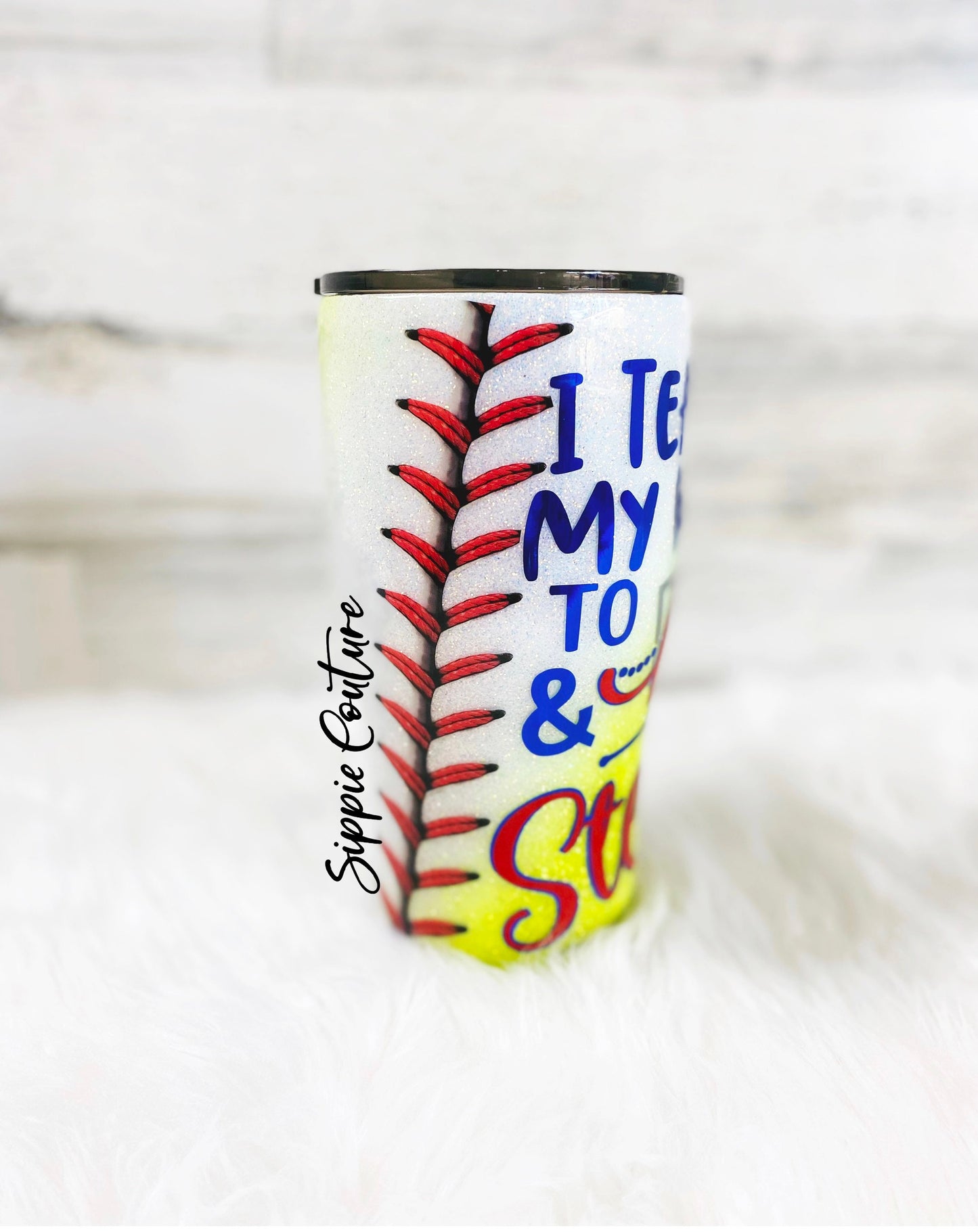 Teach my kids to Hit and Steal Softball Baseball Mom Tumbler