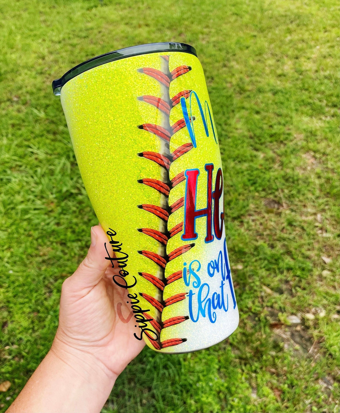 Heart on the field Baseball Softball Mom Tumbler