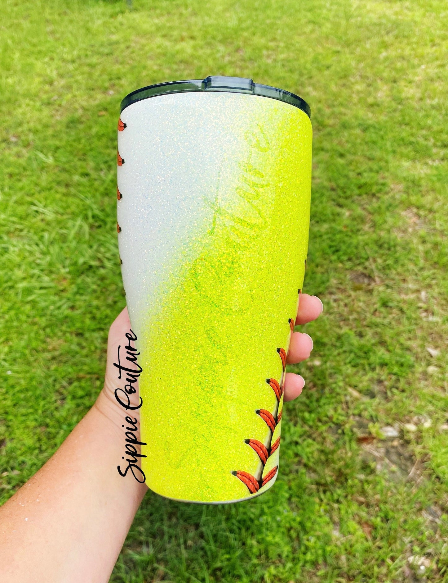 Heart on the field Baseball Softball Mom Tumbler