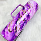Marble watercolor hand painted tumbler