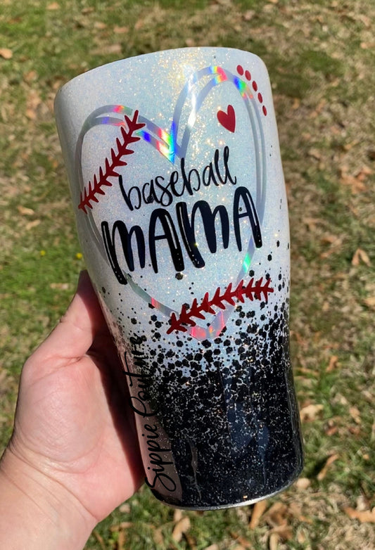 Baseball Mama Softball Mama Custom Tumbler